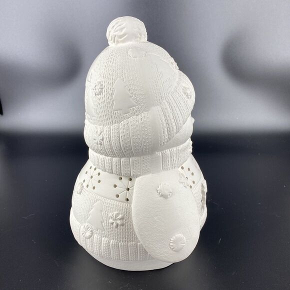 Ready to Paint Ceramic Bisque Penguin with Hat Sweater 10” Holiday Winter Decor - Picture 4 of 6